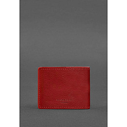 Кожаная обложка для разрешения на оружие красная BlankNote