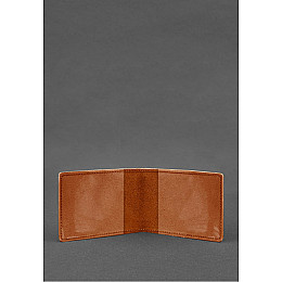 Кожаная обложка для разрешения на оружие светло-коричневая BlankNote