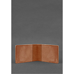 Кожаная обложка для разрешения на оружие светло-коричневая Crazy Horse BlankNote