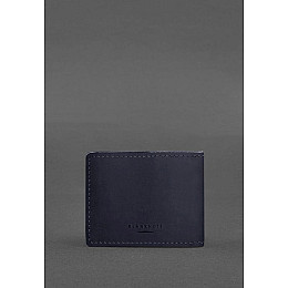 Кожаная обложка для разрешения на оружие темно-синяя Crazy Horse BlankNote