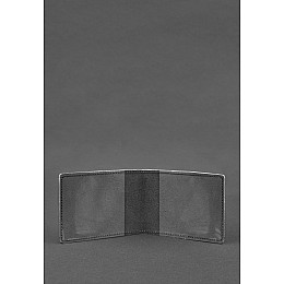 Кожаная обложка для разрешения на оружие черная Crazy Horse BlankNote