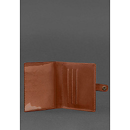 Кожаная обложка-портмоне для удостоверения офицера 11.0 светло-коричневая Crazy Horse BlankNote