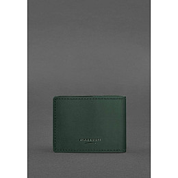 Кожаная обложка на удостоверение Главного управления разведки (ГУР) зеленая Crazy Horse BlankNote