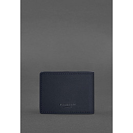 Кожаная обложка на удостоверение Морской охраны темно-синяя BlankNote