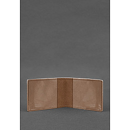 Кожаная обложка на удостоверение Государственной службы Украины по чрезвычайным ситуациям (ГСЧС) светло-коричневая Crazy Horse BlankNote