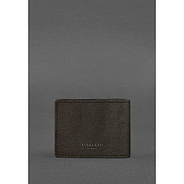 Кожаная обложка на удостоверение Государственной службы Украины по чрезвычайным ситуациям (ГСЧС) темно-коричневая BlankNote