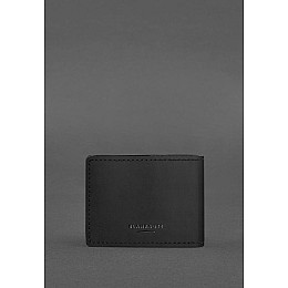 Кожаная обложка на удостоверение Государственной службы Украины по чрезвычайным ситуациям (ГСЧС) черная Crazy Horse BlankNote