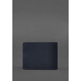 Кожаная обложка на удостоверение Государственной налоговой службы темно-синяя BlankNote