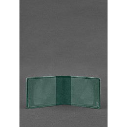 Кожаная обложка для удостоверения министерства обороны зеленая Crazy Horse BlankNote