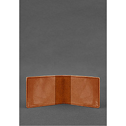 Кожаная обложка для удостоверения министерства обороны светло-коричневая Crazy Horse BlankNote