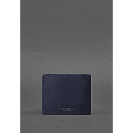 Кожаная обложка для удостоверения министерства обороны темно-синяя Crazy Horse BlankNote