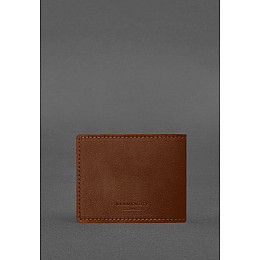 Кожаная обложка для удостоверения журналиста светло-коричневая BlankNote