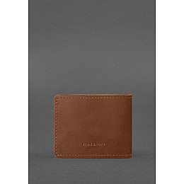 Кожаная обложка для удостоверения журналиста светло-коричневая Crazy Horse BlankNote