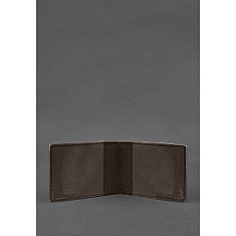 Кожаная обложка для удостоверения журналиста темно-коричневая BlankNote