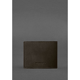 Кожаная обложка для удостоверения журналиста темно-коричневая BlankNote