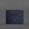 Кожаная обложка для удостоверения журналиста темно-синяя BlankNote