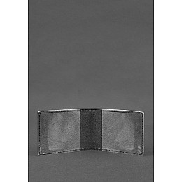 Кожаная обложка для удостоверения журналиста Черная BlankNote