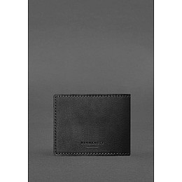 Кожаная обложка для удостоверения журналиста Черная BlankNote