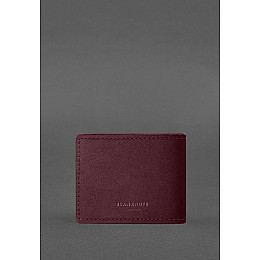 Кожаная обложка для удостоверения журналиста бордовая Crazy Horse BlankNote