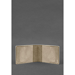 Кожаная обложка для удостоверения журналиста светло-бежевая BlankNote