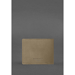 Кожаная обложка для удостоверения журналиста светло-бежевая BlankNote