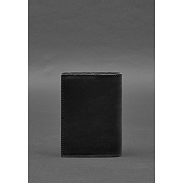 Кожаная обложка для паспорта с картой Украины черный Crazy Horse BlankNote