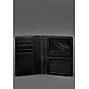 Кожаная обложка-органайзер для документов 6.1 черный краст BlankNote