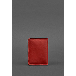 Женская кожаная обложка для ID-паспорта и водительских прав 4.0 красная BlankNote