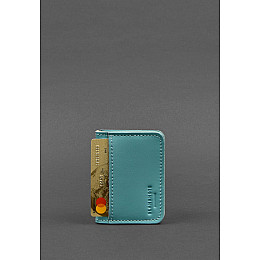 Кожаная обложка для ID-паспорта и водительских прав 4.0 бирюзовая BlankNote