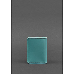 Кожаная обложка для ID-паспорта и водительских прав 4.0 бирюзовая BlankNote