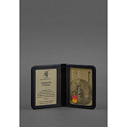 Обкладинка для ID-паспорта і водійських прав 4.0 чорна Crazy Horse BlankNote