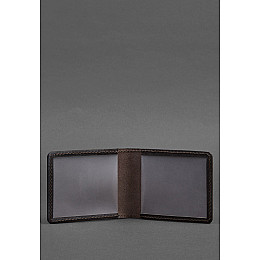 Кожаная обложка для удостоверения с гербом темно-коричневая BlankNote