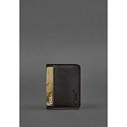 Кожаная обложка для ID-паспорта и водительских прав 4.1 коричневая с гербом Украины BlankNote