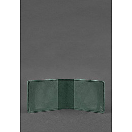 Кожаная обложка для удостоверения участника боевых действий (УБД) зеленая BlankNote