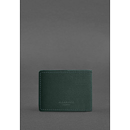 Кожаная обложка для удостоверения участника боевых действий (УБД) зеленая BlankNote