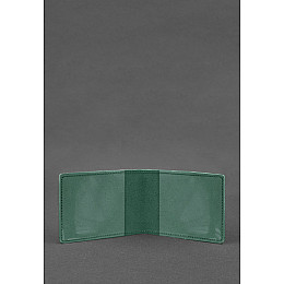 Кожаная обложка для удостоверения участника боевых действий (УБД) зеленая Crazy Horse BlankNote