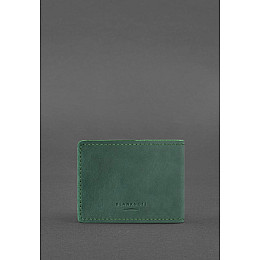 Кожаная обложка для удостоверения участника боевых действий (УБД) зеленая Crazy Horse BlankNote