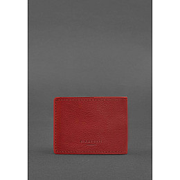 Кожаная обложка для удостоверения участника боевых действий (УБД) красная BlankNote