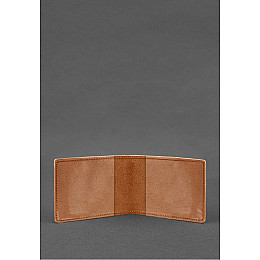 Кожаная обложка для удостоверения участника боевых действий (УБД) светло-коричневая Crazy Horse BlankNote