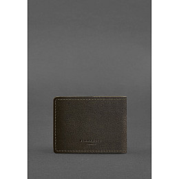 Кожаная обложка для удостоверения участника боевых действий (УБД) темно-коричневая BlankNote