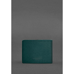 Универсальная кожаная обложка для удостоверения зеленая BlankNote