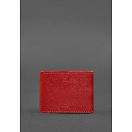 Универсальная кожаная обложка для удостоверения красная BlankNote