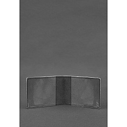 Универсальная кожаная обложка для удостоверения Черная BlankNote