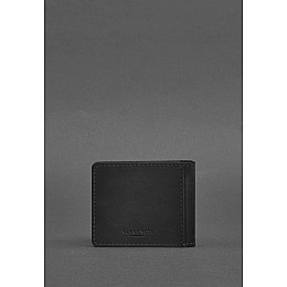 Кожаная обложка для удостоверения с гербом черный Crazy Horse BlankNote