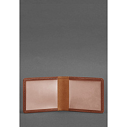 Кожаная обложка для удостоверения с гербом светло-коричневый Crazy Horse BlankNote