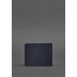 Кожаная обложка для удостоверения с гербом синий Crazy Horse BlankNote