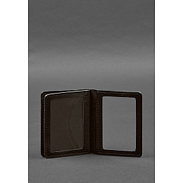 Кожаная обложка для водительского удостоверения ID и пластиковых карт 2.0 коричневая BlankNote