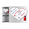 Магнітна дошка для крейди Big Love Magnetic Board 48 х 43 см Білий (NJd98)