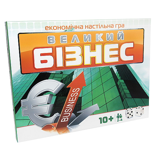 Настольная игра Strateg Большой Бизнес экономическая на украинском языке (30452)