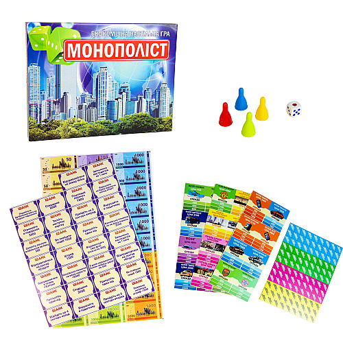 Настольная игра Strateg Монополист на украинском языке (508)